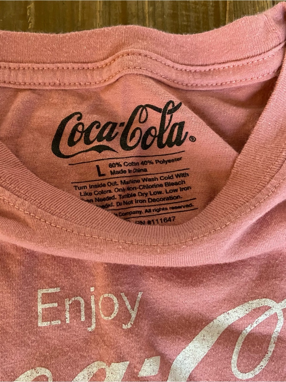 Coca-Cola Shirt Pink Logo Cropped Tee Large - Picture 5 of 5